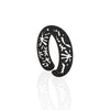 CORAL cutout CUFF bracelet inspired by artist Henri Matisse.  Color is  BLACK.  Measures 3/4 of inches wide.  ONE SIZE fits most .  Made of lightweight nylon