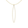 OVAL pendant  MEDIUM ( 2inches long)  with  14/20 goldfill  studs along shape  COLOR: white    MATERIAL: 3D printed Nylon  ARTIST: Ree Gallagher, USA